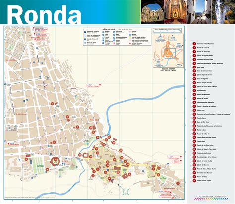 tourist map of ronda spain